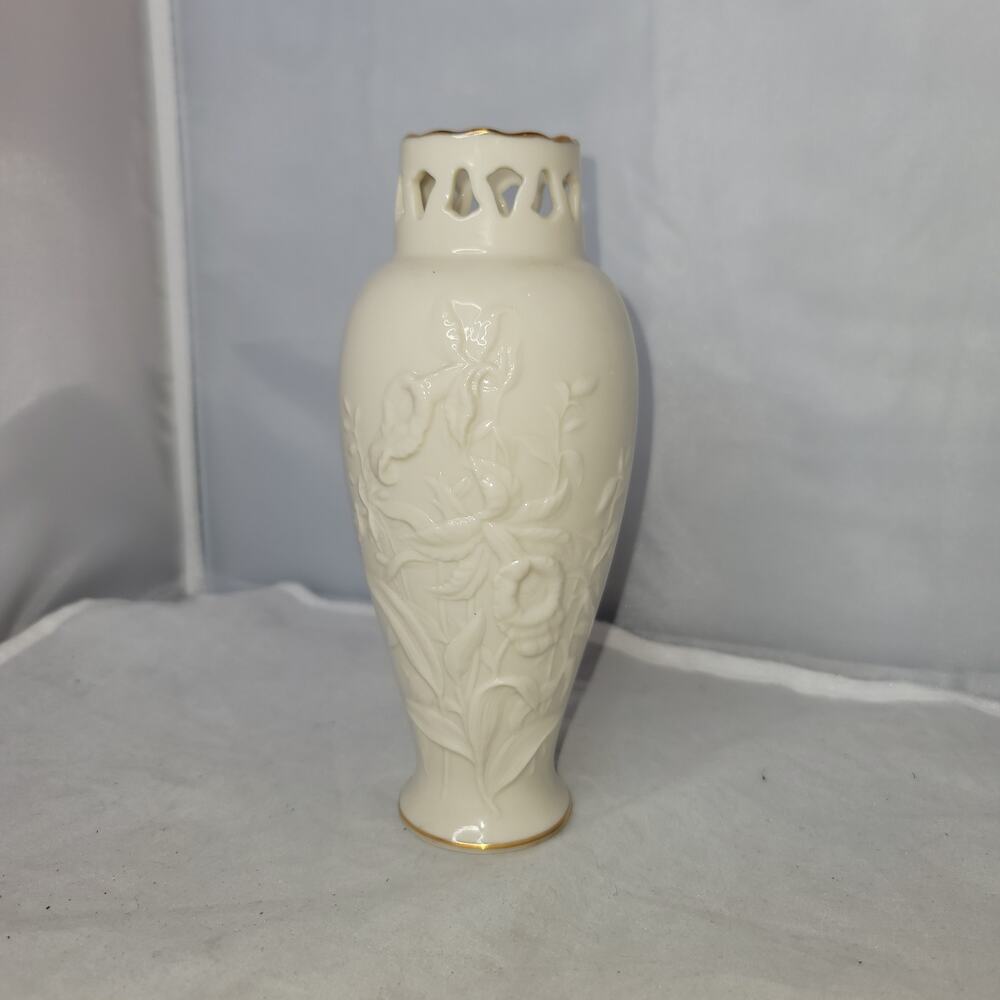 Lenox Vase of Orchid Grace 1990 Limited Edition